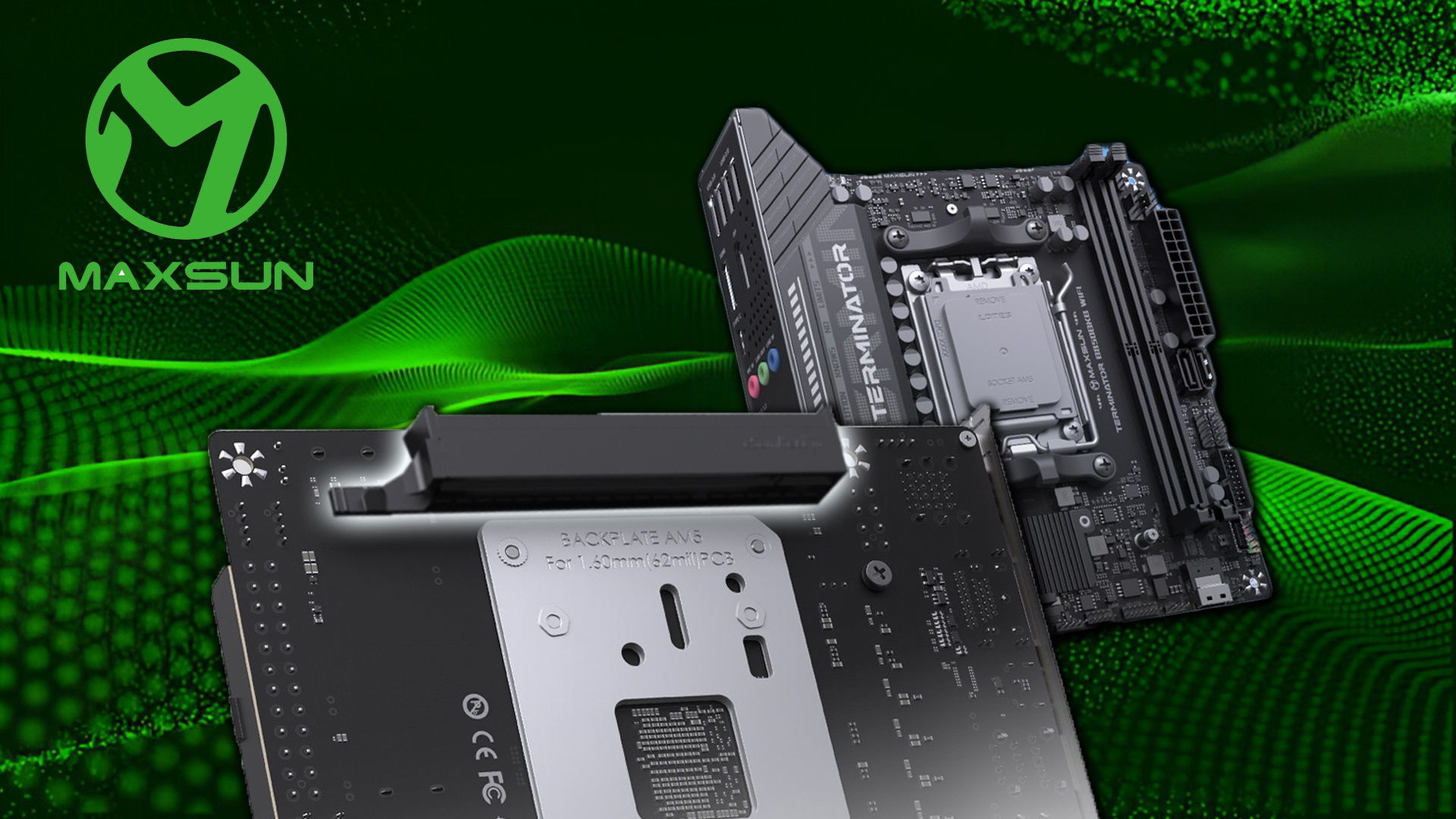 MAXSUN-Terminator-B850-BKB-WiFi-Anakart-AM5te-Back-Slot-GPU-Geri.jpg